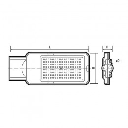 Светильник светодиодный PSL 08 50Вт 5000К GR 120град. уличный консольный ДКУ IP65 Pro JazzWay 5045781