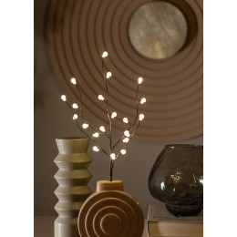 Ветвь имитация 45см черн. шар. 20LED 2хАА (не в компл.) КОСМОС KOC_INT-B123