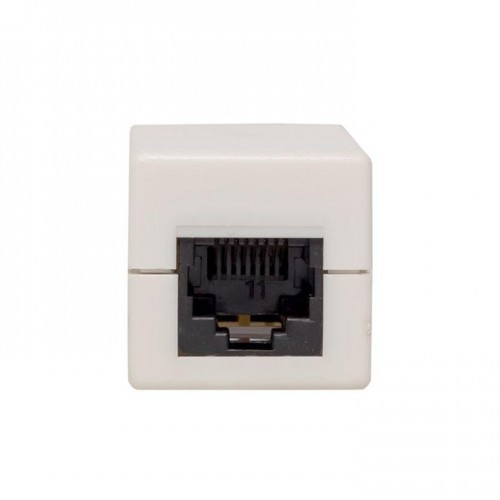 Адаптер проходной RJ45-RJ45 кат.5E неэкранир. TERACOM бел. EKF TRC-INLC-2RJ45-5EUTP-WH