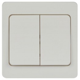 Выключатель 2-кл. СП Style 7-104-01 10А 250В IP20 бел. Intro Б0060617