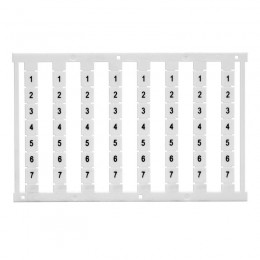 Маркировка для клемм ширина 5мм узкая для клемм Push-in бел. без надписей 1шт = карта из 96 маркеров (уп.10шт) DKC NUPUTUK-5F