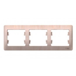 Рамка 3-м Glossa горизонт. сосна SE GSL001503