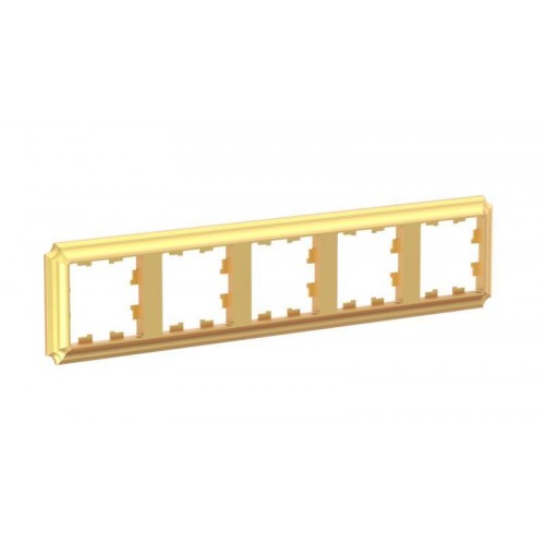 Рамка 5-пост. AtlasDesign Antique универс. зол. SE ATN101605