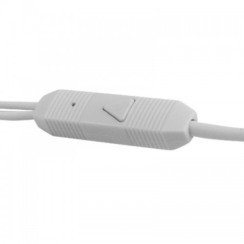 Наушники вакумные с микрофоном проводные ELX-WHP01P-C01 ПРОМО 3.5мм 1.2м пакет бел. Ergolux 15277