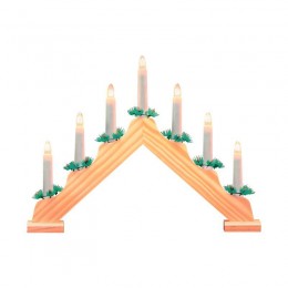 Светильник светодиодный Holiday Новогодняя горка 7х0.1Вт тепл. IP20 элементы питания в компл. GAUSS HL020