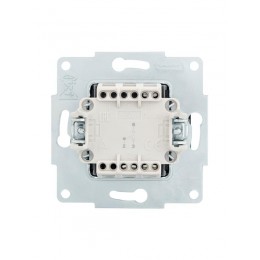 Переключатель проходной 1-кл. СП Vesna механизм черн. бархат LEZARD 742-4288-105