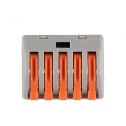 Клемма монтажная рычажного соединения PTC-5P 222-415 450В 32А 0.08-2.5(4.0)кв.мм Jazzway 5050853