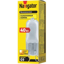 Лампа галогенная 94 232 JCD9 40Вт капсула G9 3000К 230В frost 2000h Navigator 94232