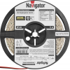 Лента светодиодная 71 410 NLS-3528WW120-9.6 IP20 12B R5 9.6Вт/м (уп.5м) Navigator 71410