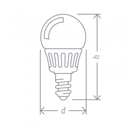 Лампа светодиодная 94 478 NLL-P-G45-5-230-4K-E14 5Вт шар 4000К нейтр. бел. E14 370лм 176-264В Navigator 94478