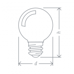 Лампа светодиодная 71 830 NLL-G45-1-230-Y-E27 1Вт шар E27 176-264В Navigator 71830