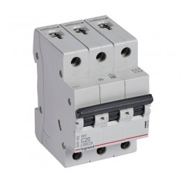 Выключатель автоматический модульный 3п C 20А 4.5кА RX3 ИЭК Leg 419709