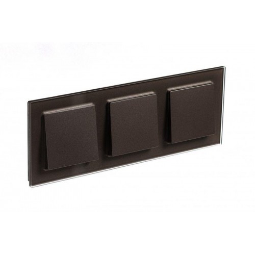 Рамка 3-м AtlasDesign Nature стекло мокко SE ATN320603