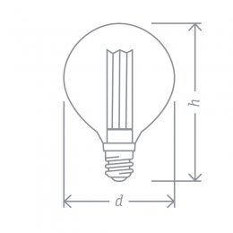 Лампа светодиодная 14 233 NLL-SC17-G95-4-230-1.8K-E27-PMMA прозрачная 1800К тепл. бел. E27 200лм 220-240В Navigator 14233
