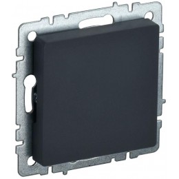 Заглушка c суппортом BRITE МЗ10-БрГ механизм графит IEK BR-PL10-K53