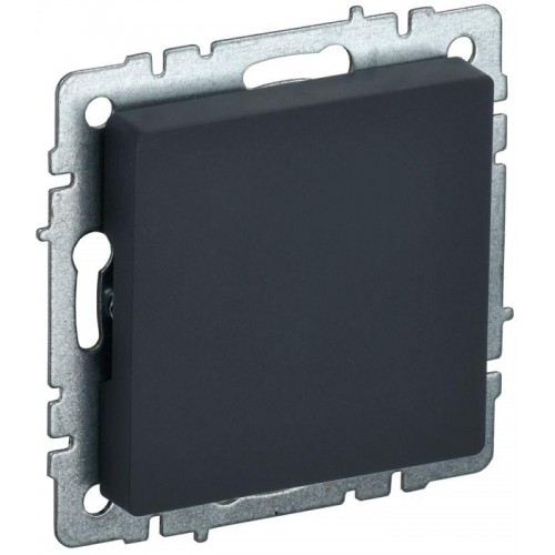 Заглушка c суппортом BRITE МЗ10-БрГ механизм графит IEK BR-PL10-K53