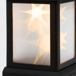 Фонарь декоративный 11х11х22.5см тепл. бел. эффект мерцания корпус черн. Neon-Night 513-065