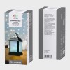 Фонарь декоративный 11х11х22.5см RGB эффект мерцания корпус черн. Neon-Night 513-064