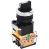Переключатель D8-20X33 на 3 полож. 2НЗ черн. KARAT IEK BSW30-20X33-4-24-2-K02