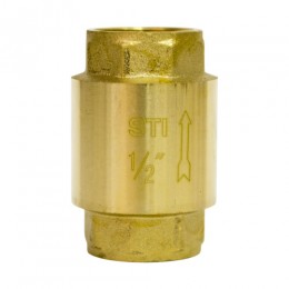 Клапан обратный пружинный STI 15 (латунный шток)