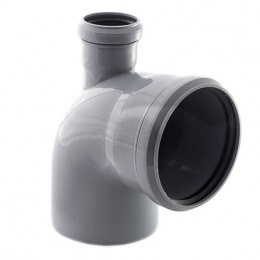 Отвод ПП 110 (87°) с прямым выходом 50 Политэк