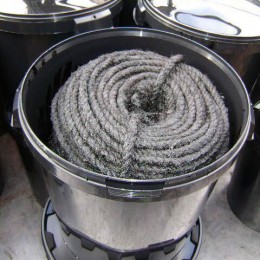 Канат смоляной 10-12 мм. ведро 12,5л (10кг)