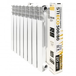 Алюминиевый радиатор STI ECO RUS AL 500/80 8 сек.