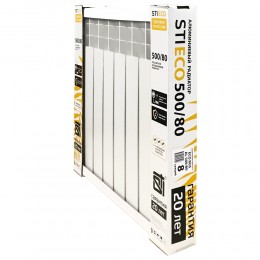 Алюминиевый радиатор STI ECO RUS AL 500/80 8 сек.