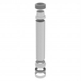 T928 Удлинитель гибкий для унитаза (гофра) армированный 280-560 мм.