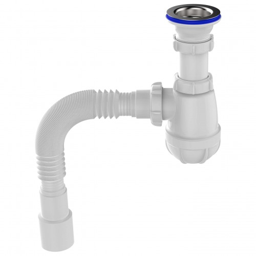 B0115 Сифон для кухни 1½"х40 с гибкой трубой 40х40-50