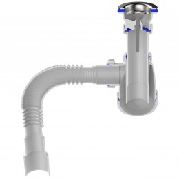 B0115 Сифон для кухни 1½"х40 с гибкой трубой 40х40-50