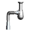 B0515 Сифон для кухни 1½"х40 с удлинённой горловиной с гофротрубой 40х40-50