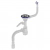 B0140 Сифон для мойки 3½"х40 с круглым переливом, отводом для стир. маш. и гофротрубой 40х40-50