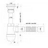 С0105/S0105 Сифон для умывальника 1½"х40
