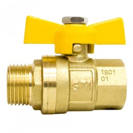 Кран шаровой газовый STI ШГ бабочка 15