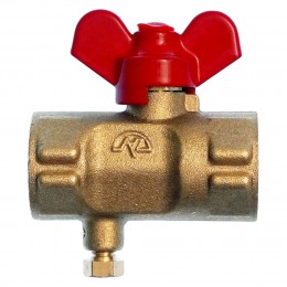 Кран шаровой 11б27п(м)2 для манометра с краном Маевского 15 (G½")