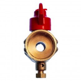 Кран шаровой 11б27п(м)2 для манометра с краном Маевского 15 (G½")