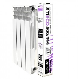 Биметаллический радиатор STI ECO RUS BM 500/100 4 сек.