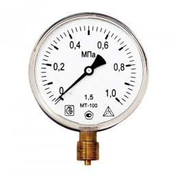 Манометр радиальный МТ-100 1,6 МПа (трубная резьба - G½")