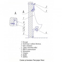 Писсуар Rosa Люкс белый