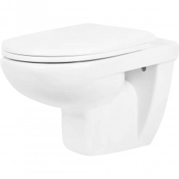 Подвесной унитаз Rosa Элеганс (инсталляция DI, сиденье микролифт, белая кнопка)