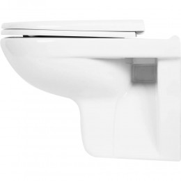 Подвесной унитаз Rosa Элеганс (инсталляция DI, сиденье микролифт, белая кнопка)