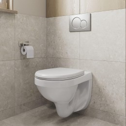 Подвесной унитаз Santeri Альфа ПЭК (инсталляция, сиденье, кнопка хром)