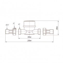 Счетчик воды Норма СВКМ-20 У (130мм, с КМЧ)