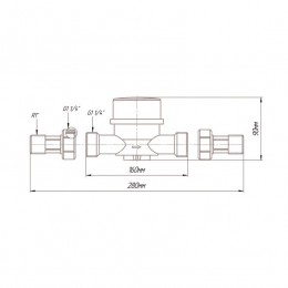 Счетчик воды Норма СВКМ-25 Г (универс. с КМЧ)