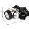 Фонарь налобный LED 5351 7LED 3 режима 3хR03 металлик Ultraflash 10260