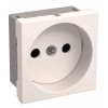 Розетка 1-м 2мод. РКС-20-20-П-К 10А IP20 45х45 без заземл. бел. PRIMER IEK CKK-40D-RSB2-K01-K