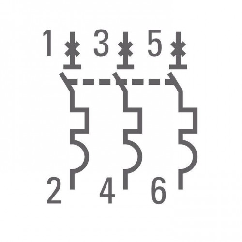 Выключатель автоматический модульный 3п C 2А 4.5кА ВА 47-63 PROxima EKF mcb4763-3-02C-pro