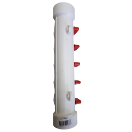 Коллектор MeerPlast 32х20 (2 вых.) с воздухоотводчиком красный