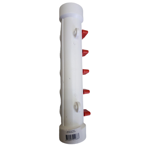 Коллектор MeerPlast 32х20 (5 вых.) с воздухоотводчиком красный